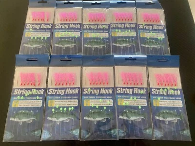 LAB TACKLE Sabiki Bait Jigs Size 8 Hook Slimies Yakka Snapper bait Jig Fishing Lures AU