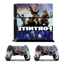 Vinyl Skin Cover Decal Sticker For Sony PS4 Slim Console & 2 Controllers