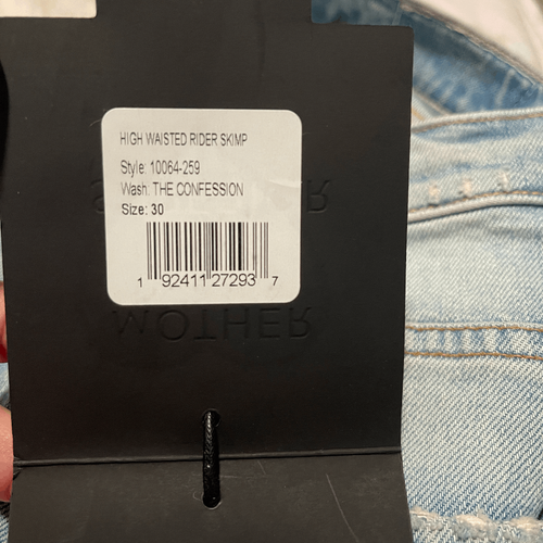 MOTHER SUPERIOR HIGH WAISTED RIDER SKIMP THE CONFESSION NWT SZ 30 - Picture 6 of 7
