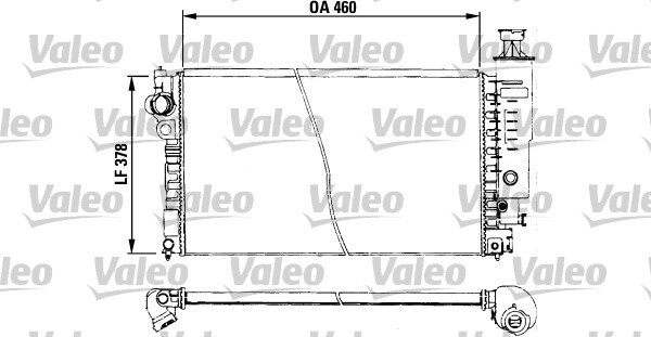 Valeo 730572 Radiateur de refroidissement moteur en aluminium pour berlines et citadines