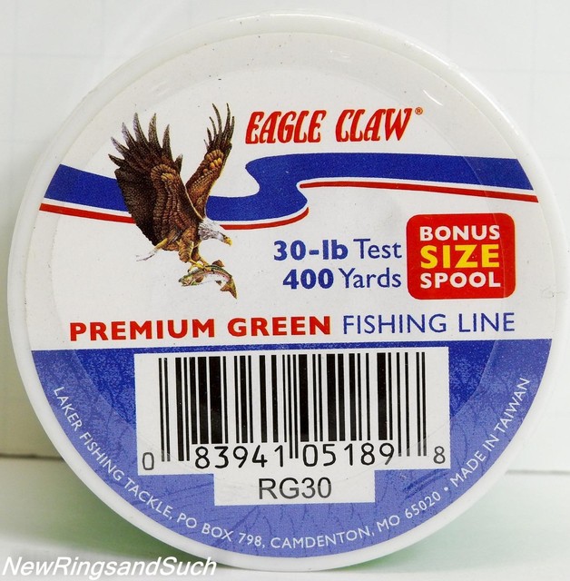 Eagle Claw Premium Green fishing line 30 lb test 400 yards eBay