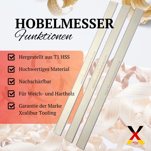 60 mm - 1050 mm Hobelmesser / Streifenhobelmesser HSS %18 Extrascharf - Bild 301 von 394