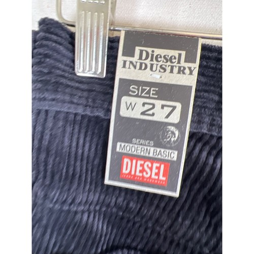 RARO 90s DIESEL Nuevo Sillín Para Hombre Talla 27W Negro Cordón Graso Jean Nuevo de Lote Antiguo con Etiquetas Italia - Imagen 7 de 17