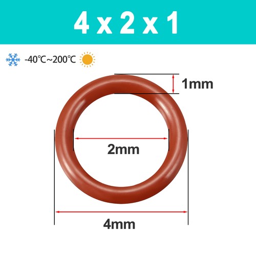 1mm Cross Section O Rings VMQ Silicone Food Grade 1mm-48mm ID High Temperature - Picture 29 of 86
