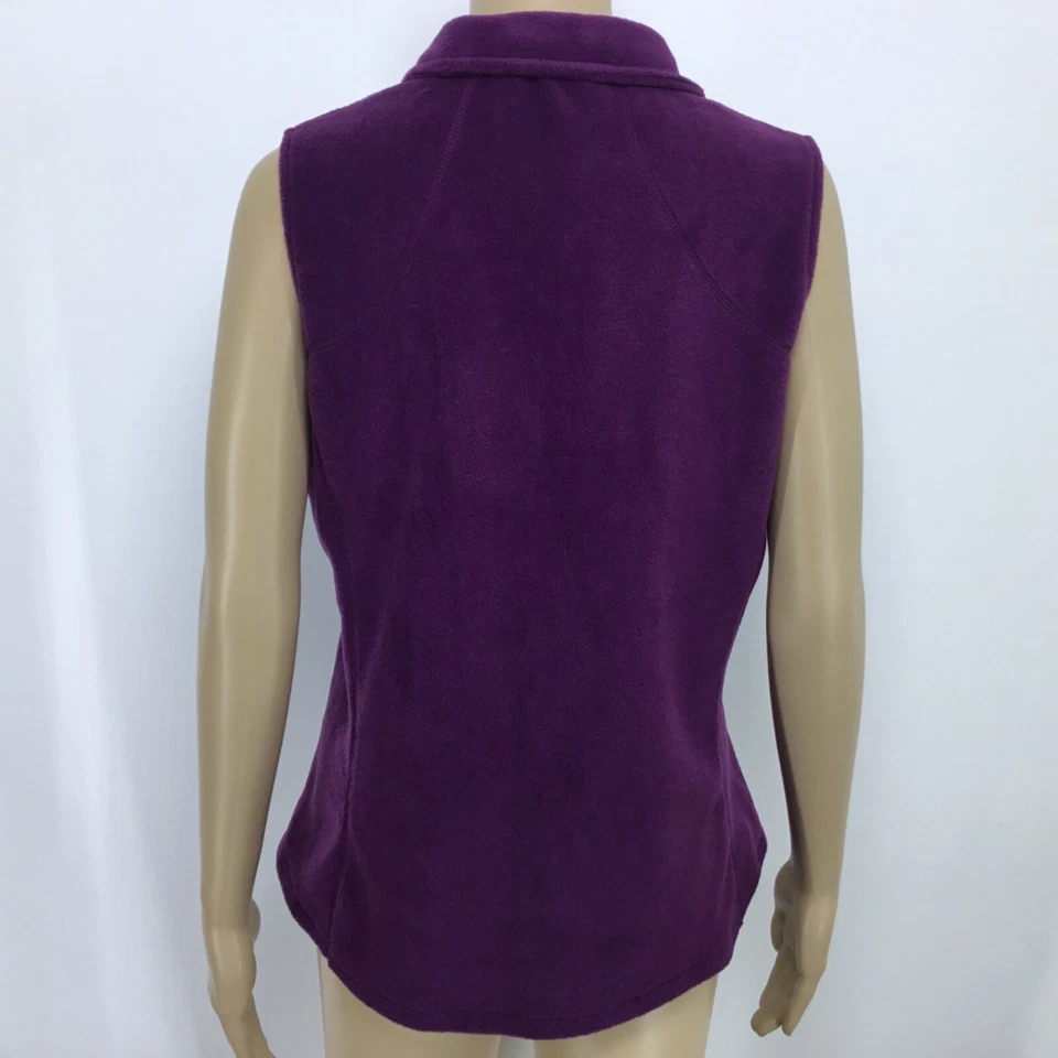 NWT Womens Sz Medium Andes Vest Fleece Woolrich Eggplant - Image 4 of 4