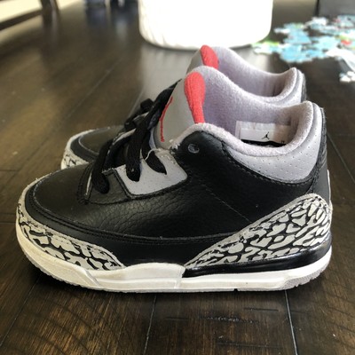 air jordan 3 black cement toddler