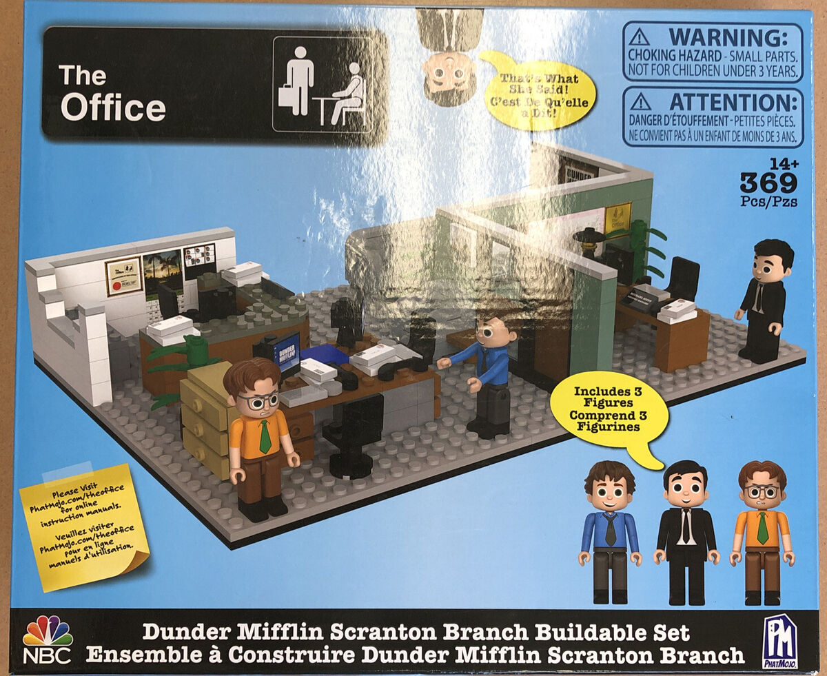 The Office Dunder Mifflin Scranton Branch Construction Set (369 Pieces)  with Updated Characters