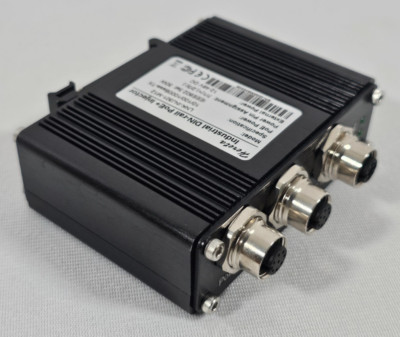 PoE Power Injector Hardened Industrial M12 12-48V 30W Power Over Ethernet Din