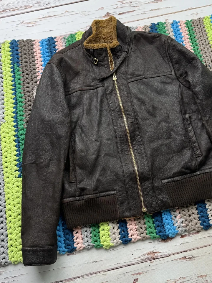 Hugo Boss Vintage Lambskin Jacket Men’s Size L - Image 2 of 4