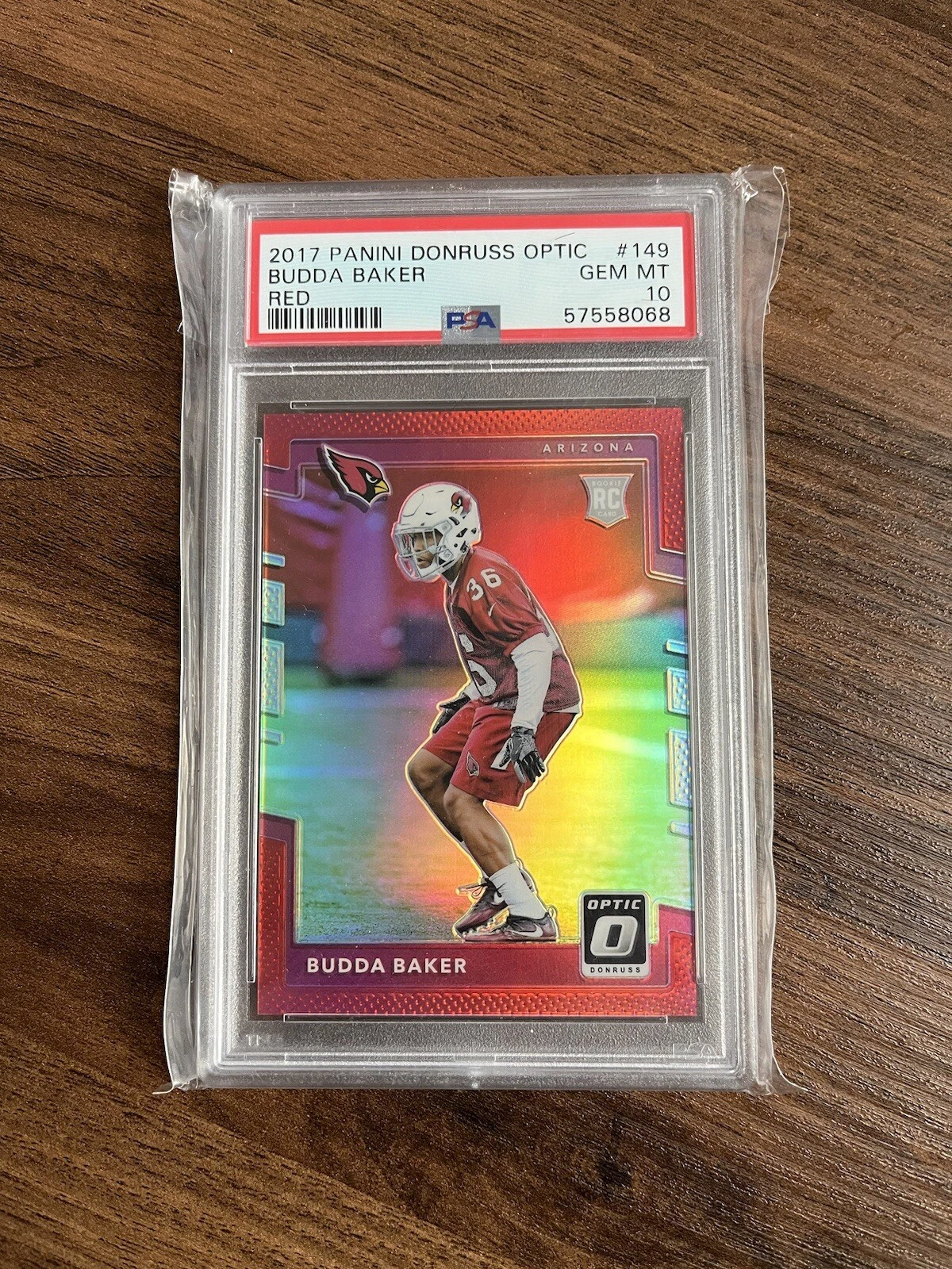 Budda Baker Panini Donruss Optic #149 Red