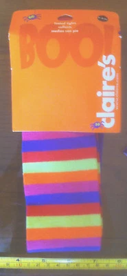 Tights Bright Striped Halloween Child 3-6yrs Claire's Claires Accessories £6 RRP