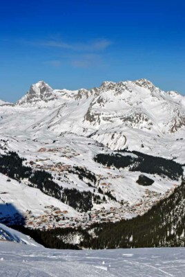 Lech Zurs am Arlberg Ski Vorarlberg Österreichische Alpen Österreich Fotodruck