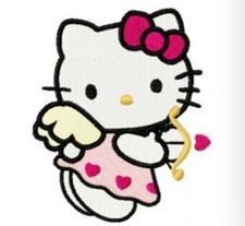 PERSONALIZE HELLO KITTY CUPID LOVE WHITE BATH HAND TOWEL SET 2