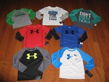UNDER ARMOUR LONG SLEEVE SHIRT BOYS SIZE 4/5/6/7 NWT
