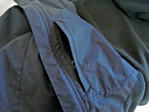 U S Express men sz xl coat Port Authority black fleece lined warm jacket light - Picture 5 of 8