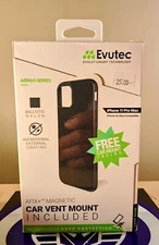 EVUTEC AER SERIES IPHONE 12 MINI CELL PHONE PROTECTOR CASE BLACK