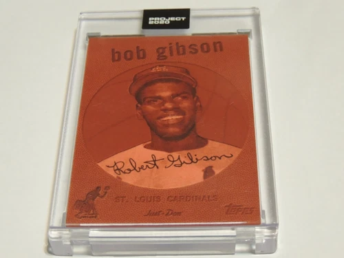 🔥 Bob Gibson 🔥 2020 Topps #163 Project 2020 St. Louis Cardinals HOF in-case 🔥