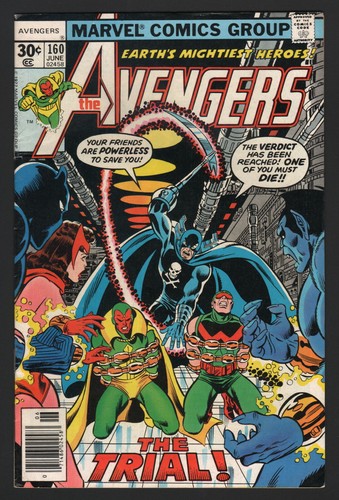 THE AVENGERS - Lot of 2, #153, #160, 1976-77, MARVEL COMICS, FN CONDITION - Picture 2 of 2