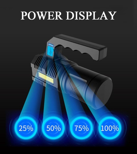 9900000LM Rechargeable 4-Modes Flashlight Outdoor Camping Torch Emergency Light - Picture 11 of 24