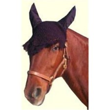 New Legacy BLACK CROCHET FLY VEIL w/ Ears For pony cob horse x-full oversize