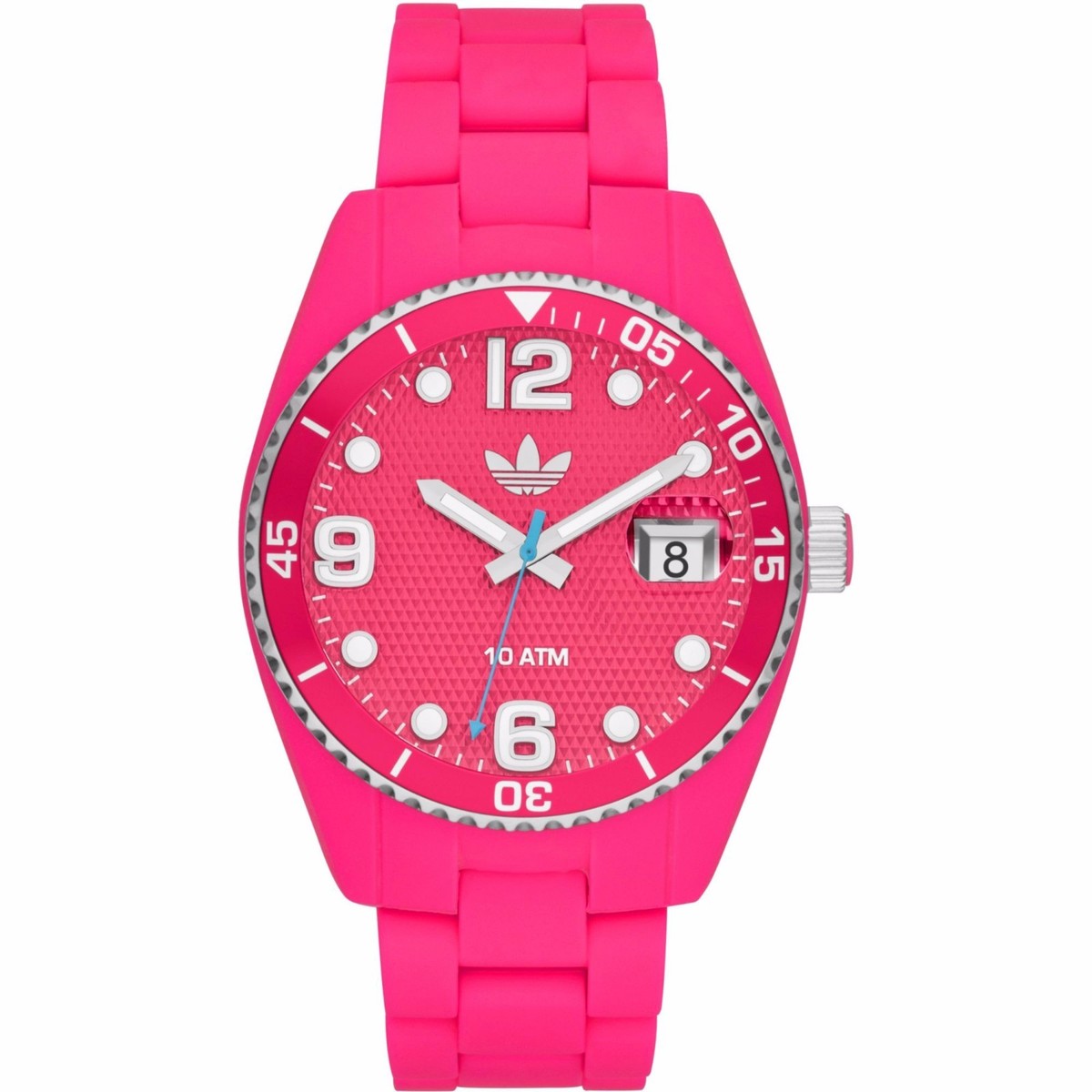 NEW-ADIDAS BRISBANE PINK+RED TONE,PINK SILICONE BAND, WATCH