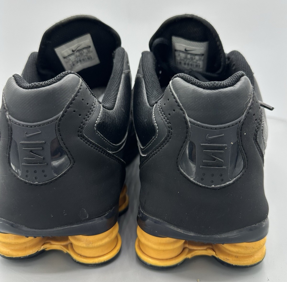 Very Rare 2012 Nike Shox NZ Turbo Black Yellow Shoes 525248-067