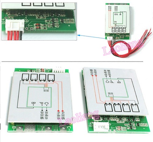 4S 12V BMS 100A LiFePo4 Płytka ochronna baterii litowo-żelaznych Balans Ładowanie - Zdjęcie 3 z 5