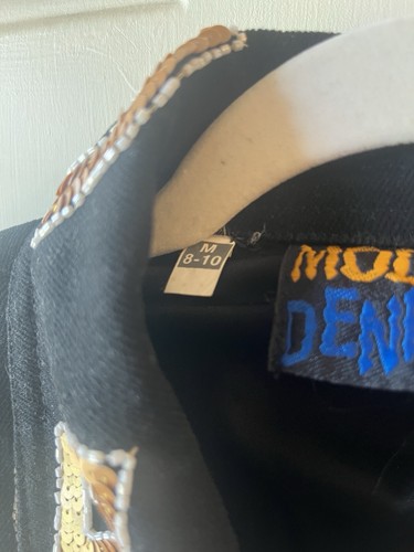 Vintage Modi Denim Sequin Southwestern Theme Jacket - Picture 5 of 8