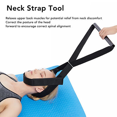 NEW Neck Stretcher Strap Spine Chiropractic Decompression Tool Kit Chin Strap