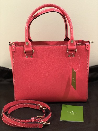 NWT KATE SPADE WELLESLEY SMALL QUINN HOT ROSE CROSSBODY WKRU2723 - Picture 2 of 7