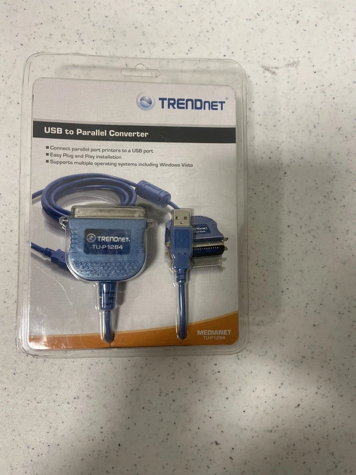 usb to parallel converter cable / printer cable 36pin, 2m, 6.7ft Plug and Play - Image 2 of 4