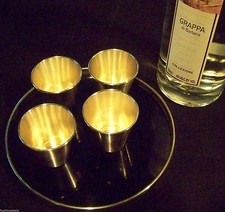 TASSES À SHOT ARGENT NICHEL - PETITES TASSES STYLE JULEP / TASSE À BOISSONS - FineThings4sale