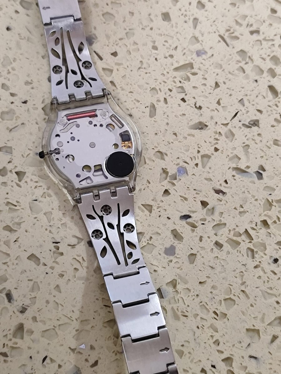中古 ヴィンテージ Swatch Skin AG 1999 SFB107 1999 Swatch Skin Noir de Chine SFB107 Watch | Black Swiss