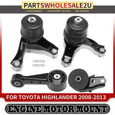 4x Auto Engine Motor & Transmission Mount for Toyota Highlander 08-13 V6 3.5L