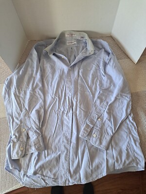 Rare-Vtg Lee Rogers Limited Long Sleeve Shirt 80/S 2 Ply Pin Point Oxford Cotton