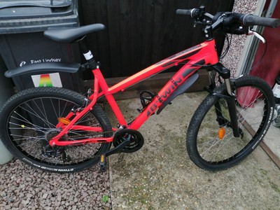 btwin rockrider 340 orange mtb cycle