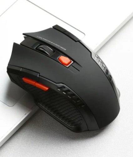 Ratón inalámbrico ergonómico, DPI ajustable, negro color Nuevo - Imagen 3 de 4