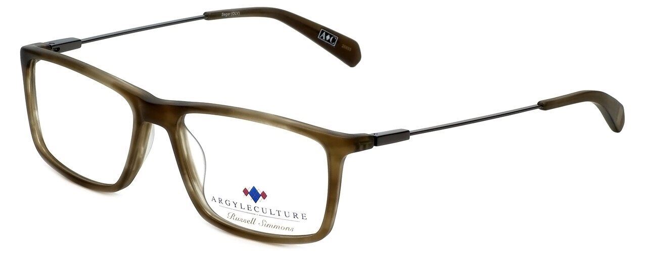 Argyleculture Blue Light Block Reading Glasses Seger Olive 54mm Multi-Focus Lenses