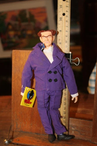 Vintage 1990 Disney Dick Tracy 9" Cloth Doll Action Figure Applause Flat Top