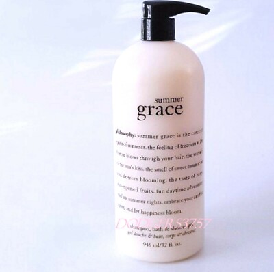 PHILOSOPHY SUMMER GRACE SHOWER GEL 32 OZ SIZE! NEW-  WITH PUMP! AMAZING! 