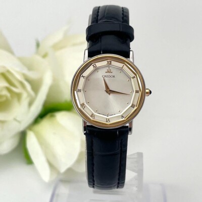 【美品】セイコー SEIKO クレドール 2F70-0300 クォーツ 18KT 美品】セイコー SEIKO クレドール 2F70-0300 クォーツ 18KT