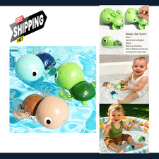 Wind Up Bath Toys for Kids Ages 1-3, 3 Pack Swimming Turtle Water Toys, Water