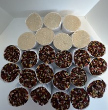 Latch Hook Yarn 24Pks. Off-White Mixed Yellows/Reds/Browns. New