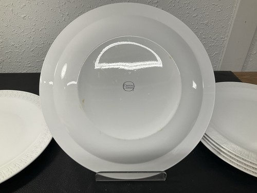 Set of 6 VTG Corning Centura White Dinner Plate Tulip Rim 10.5" USA Made White - Picture 11 of 15