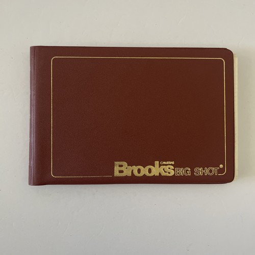 Vintage Brown Brooks Cameras Big Shot Photo Album Holds - 5” x 3.5” Photos