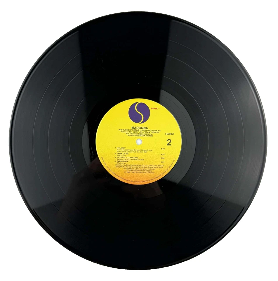 Madonna S/T Self Titled vinyl record LP 80s Pop Lucky Star Borderline Holiday Foto 4 de 4