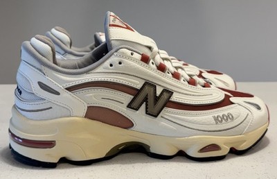 New Balance 1000 Mens Size 10 White Red Blanc Rouge Sea Salt M1000CB NWT