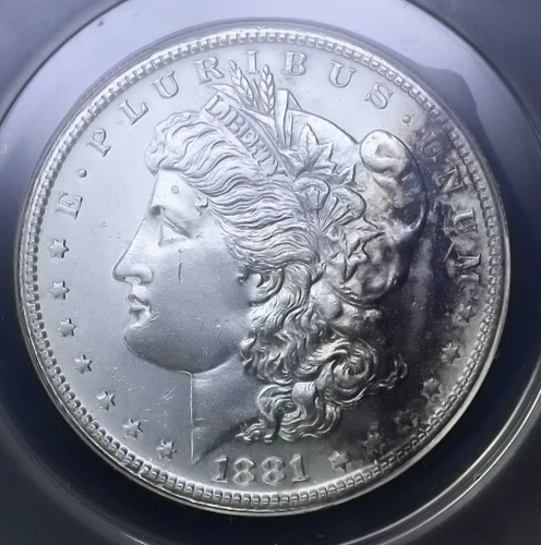 1881-S $1 Morgan Dollar 90% Silver San Francisco ANACS AU58 Coin