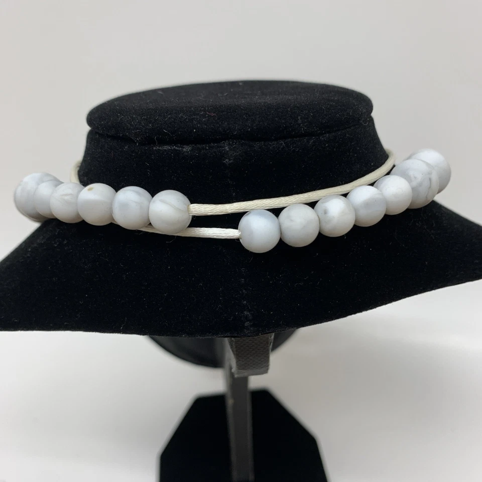 Серое мраморное силиконовое родительское ожерелье для прорезывания зубов пластиковая магнитная застежка 32 дюйма - Изображение 3 из 4