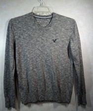 American Eagle Outfitters Sweater Women S Gray V-Neck Long Sleeve